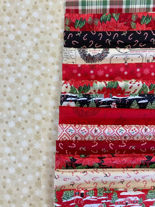 Holiday Cheer Red Fat Quarter Bundle