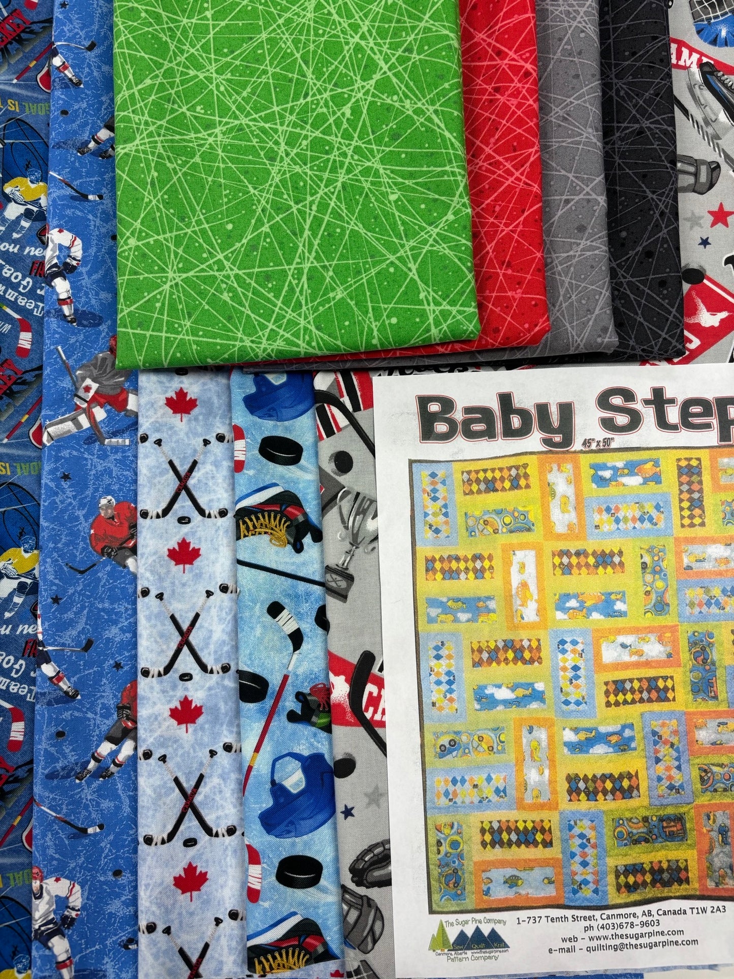 Hockey Baby Steps Quilt Kit