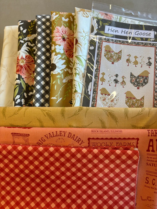 Hen Hen Goose Quilt Kit