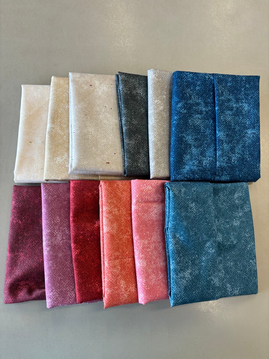 Tea Dye Cool Tones Fat Quarter Bundle