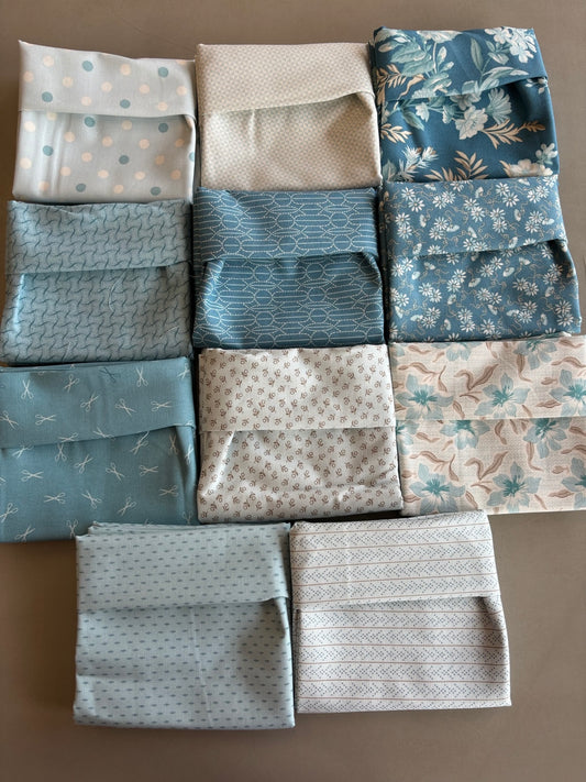 Sewing Bird Blue Bobbin Fat Quarter Bundle
