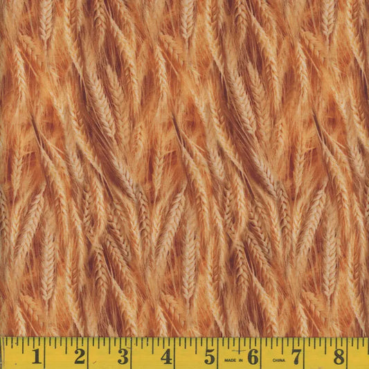 1 Meter Cut Natural Textures Wheat Yellow