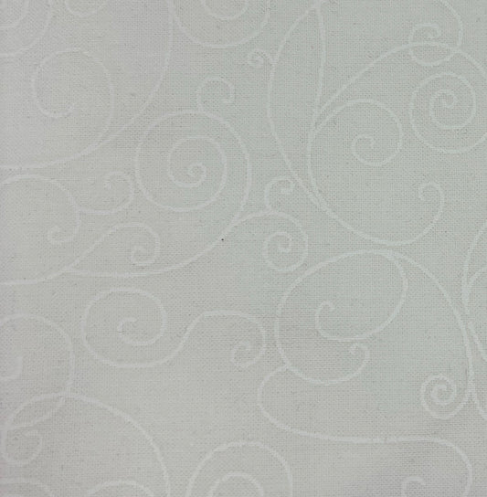 BOLT END 35" White Scrolls WIDE R18080 1