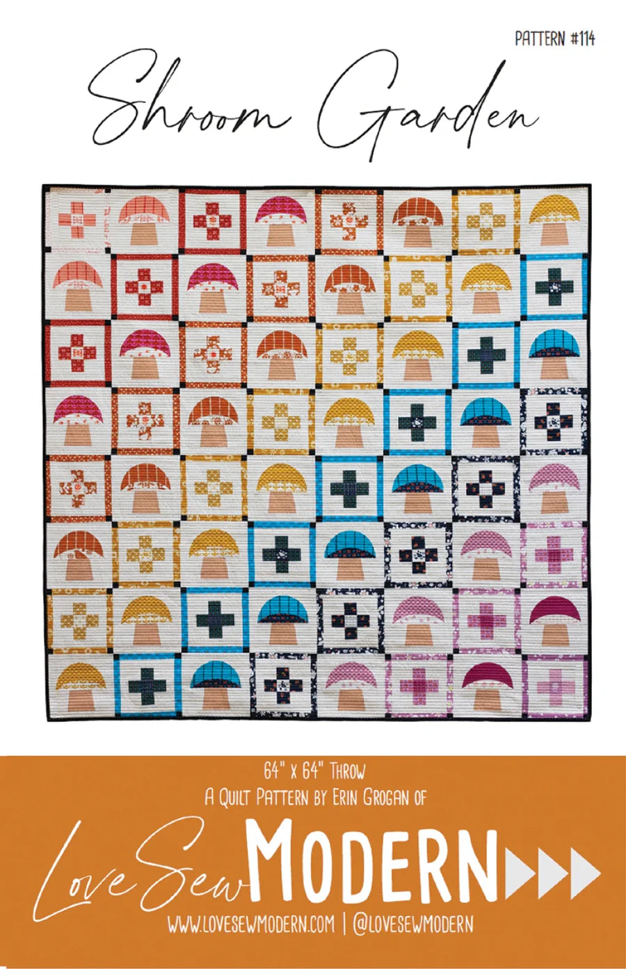 Shroom Garden Quilt Pattern