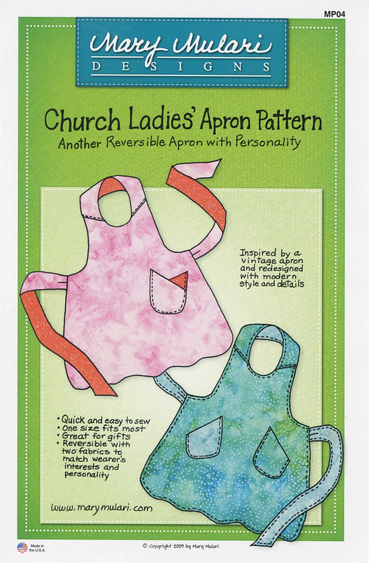 Church Ladies Apron Pattern