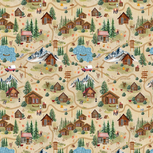 Cabin Rules CD3476 Beige
