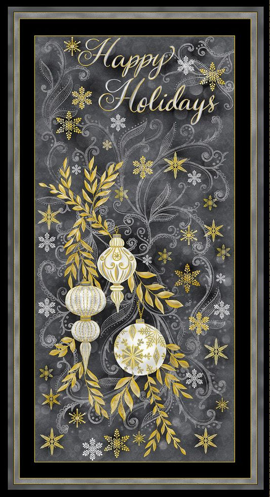 Happy Holidays Panel CM2575grey