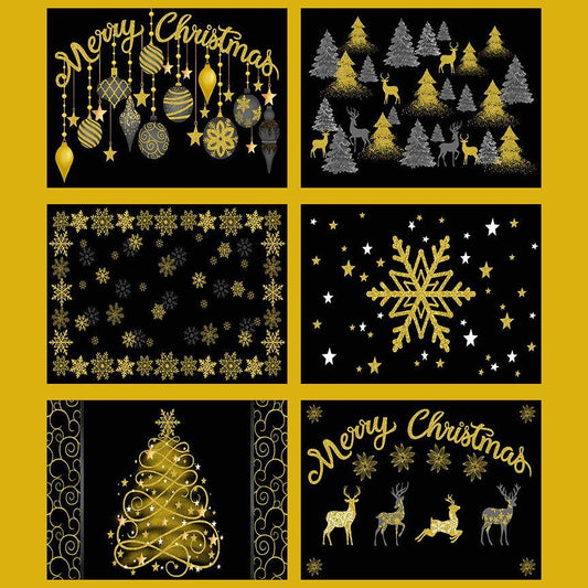 Merry Christmas Placemats Gold CM3621
