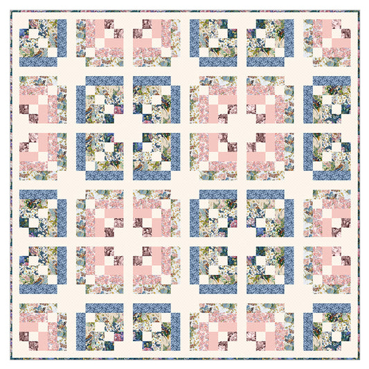 Digitally Printed Intertwined Quilt Top