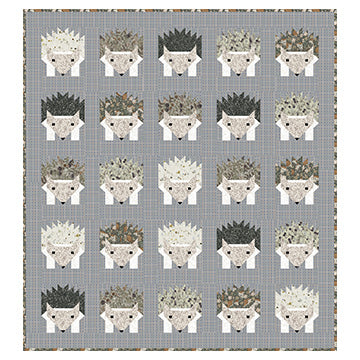 Digitally Printed Hazel Hedgehog Quilt Top