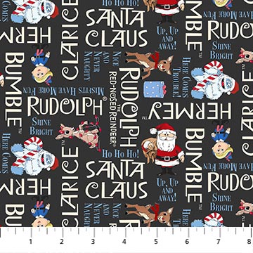Rudolph the Red Nosed Reindeer RD1006 96 Charcoal
