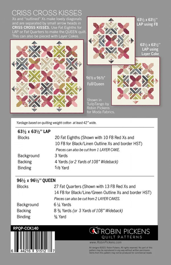 Criss Cross Kisses Pattern