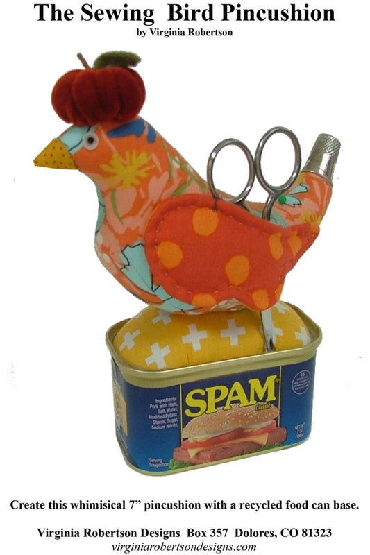 Sewing Bird Pin Cushion Pattern
