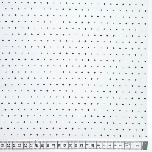 1 Meter Cut Simply Black & White 80940-2 white