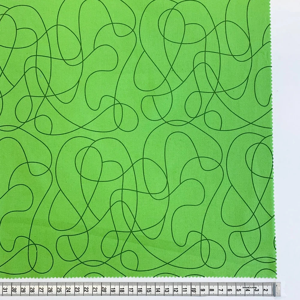 Squiggle Backers Green WIDE Backing 7
