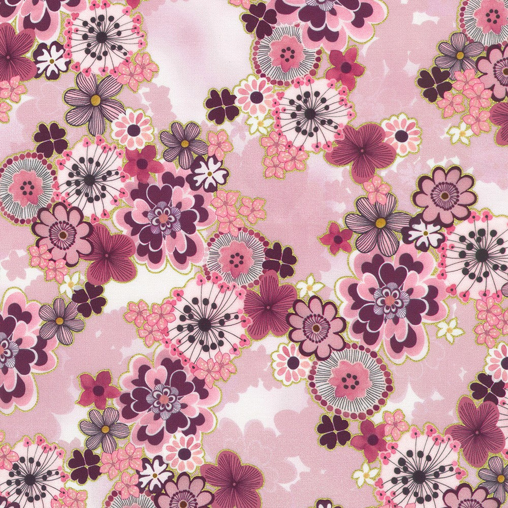 Graceful Cranes SRKD 23508 416 Pearl Pink
