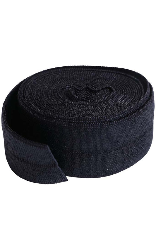 Fold over Elastic Black