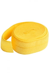 Purse Parts 5/8" Fold over Elastic Yellow
