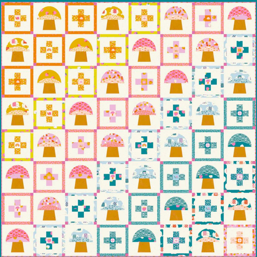 Shroom Garden Quilt Pattern
