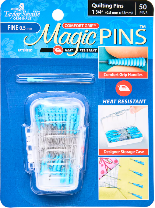 Magic Pins Blue Fine Quilting Pins