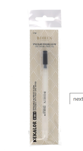 Bohin Kekalor Heat Erasable White Pen