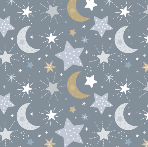 Moon Child  Flannel Blue Grey 50240101B 02
