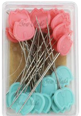 Sew Mate Ironable Quilting Pins Tulips