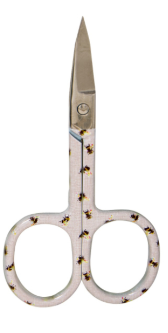 Hobby Gift Cream Bees Embroidery Scissors