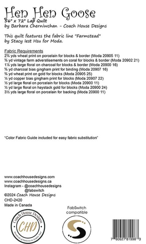 Hen Hen Goose Pattern