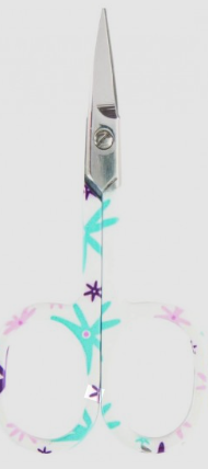 Sew Tasty Embroidery Floral Scissors Blue