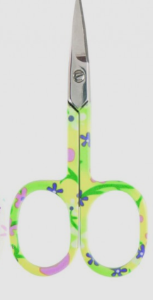 Sew Tasty Embroidery Floral Scissors Green