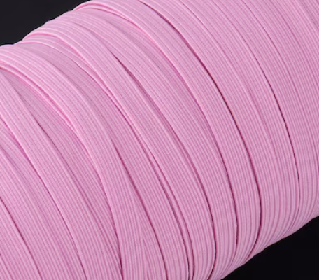 Braided Elastic 6mm Pink