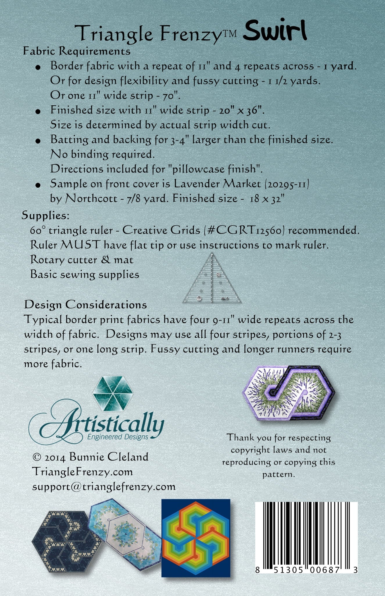 Triangle Frenzy Swirl Pattern