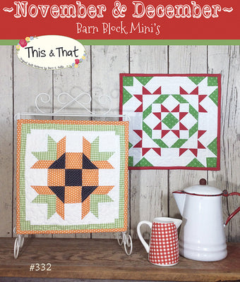 November and December Barn Block Mini Pattern