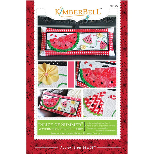 Kimberbell Slice of Summer Watermelon bench Pillow