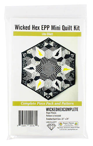 The Wicked Hex Mini Quilt Pattern