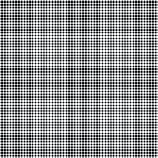 Warp and Weft Black and White Gingham 10207Y 99