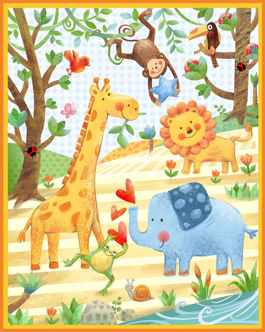 Wee one Jungle Party Panel 57 405