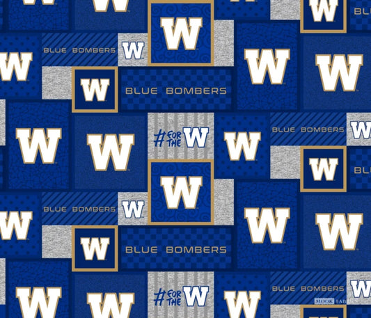CFL Winnipeg Blue Bombers WIDE  Polar Fleece
