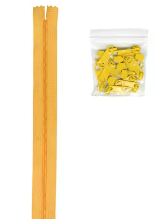 Zipper by the Yard Buttercup