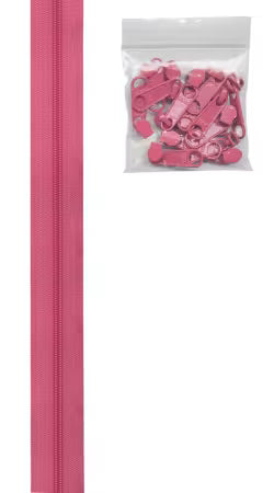 Zipper by the Yard Raspberry