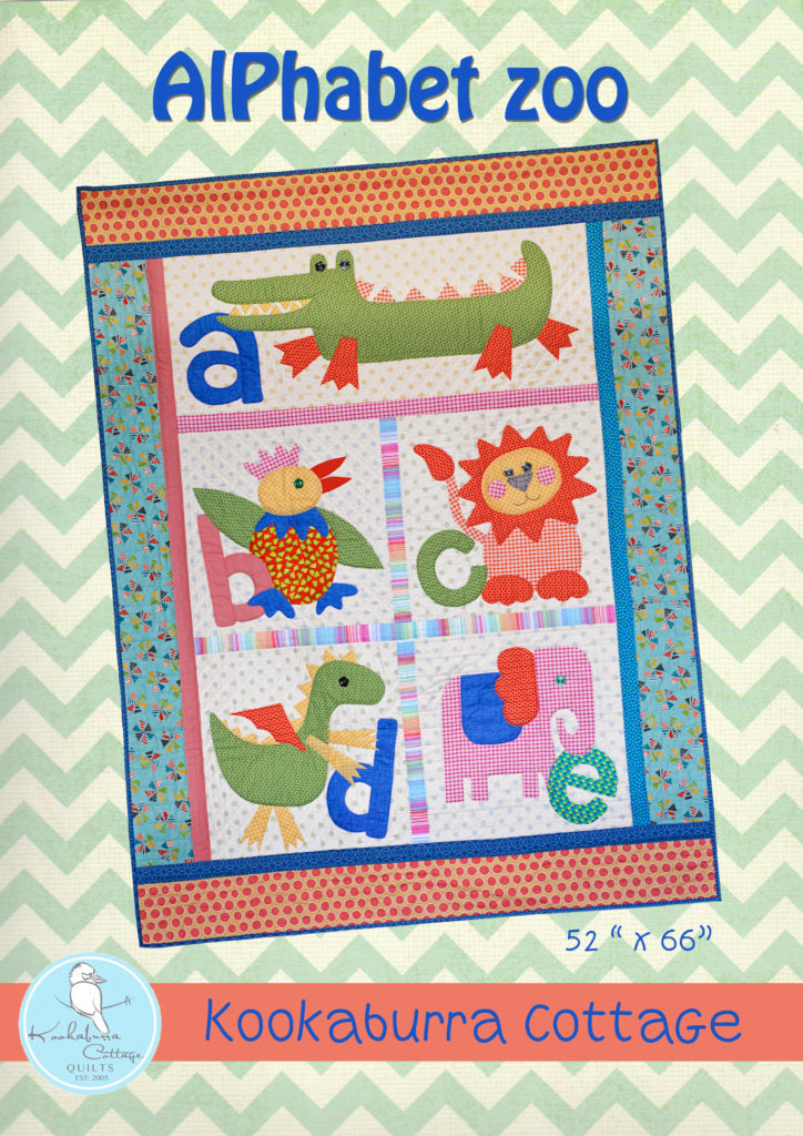 Simple Zoo Pattern Alphabet Zoo Pattern – Mama Bears Quilt Shoppe