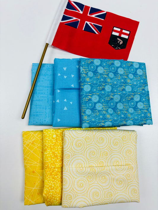 Blue and Gold Fat Quarter Bundle