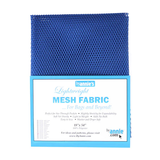 Lightweight Mesh Fabric Blastoff Blue