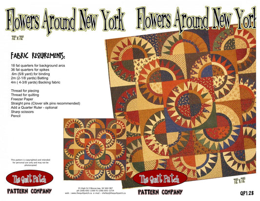 Flowers Around New York Quilt Pattern