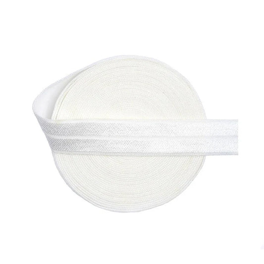 Fold over Elastic White
