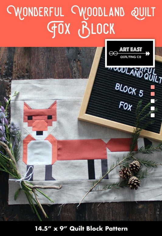Wonderful Woodland Quilt Fox Block
