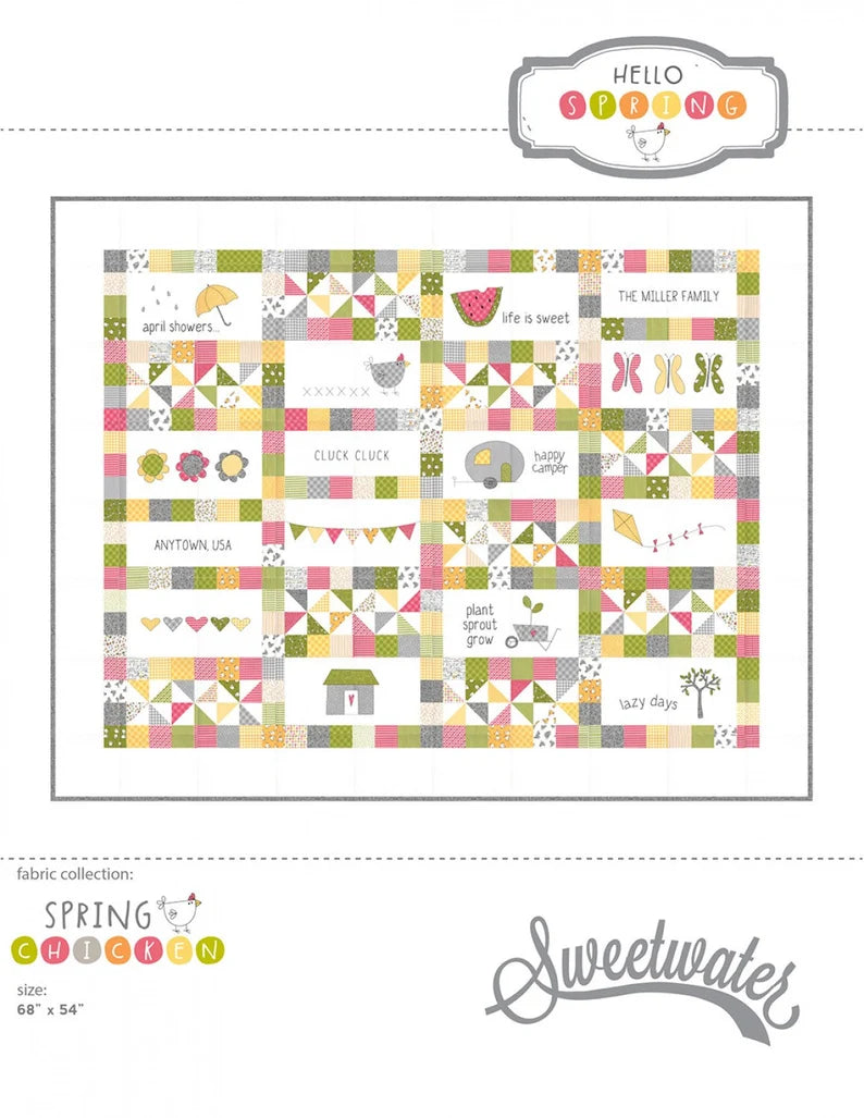 Hello Spring Fabric Collection Hello Spring Pattern – Mama Bears Quilt Shoppe