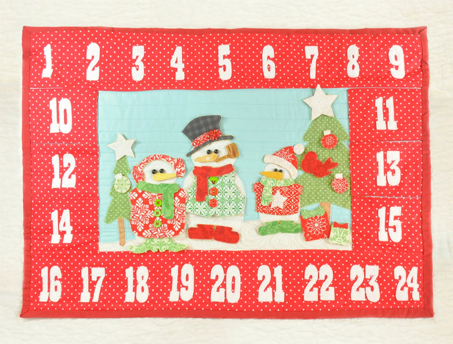 Splendid Snowman Advent Calendar Pattern