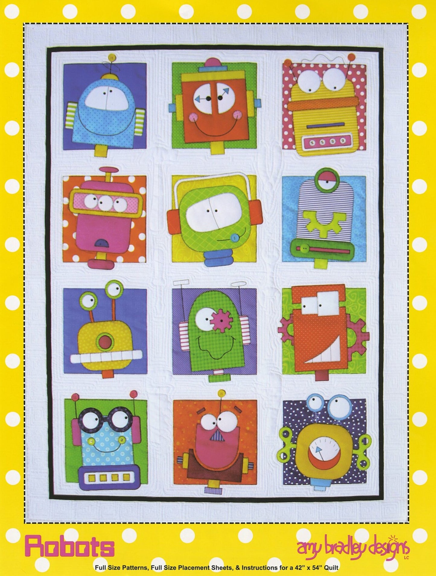Robots Quilt Pattern